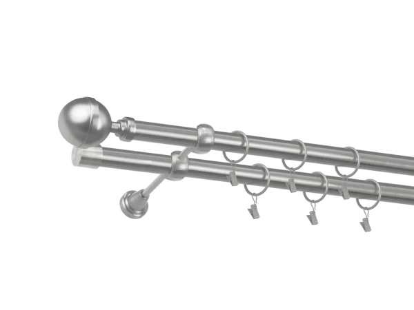 Garniža 25x25mm - 2rady - KALISTO - satin