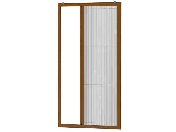 Plase anti-insecte pentru UȘI - PLISSE CLICK- MARO DESCHIS RAL8003