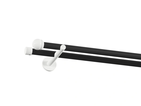 Garniža 19x19mm obyčajná tyč - 2rady - TODI MAX - čierno biela 1