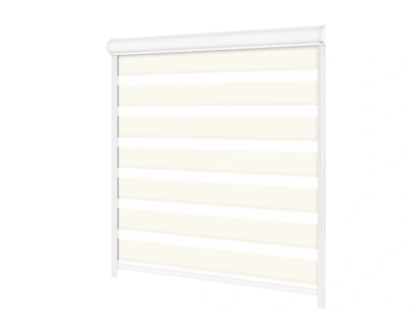 Roller blind SWING LITE - zi și noapte - țesătură Zakynthos 03 - fildeș 1