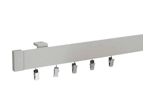 Garniža MODERN 1-drážková do stropu - odtieň INOX 1