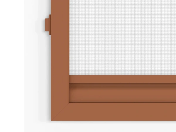 Siete proti hmyzu na DVERE - pántové - HNEDÁ - RAL 8003 - bez priečky 7