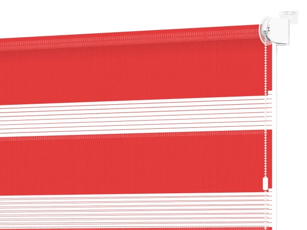 Roller blind MINI - zi și noapte - țesătură Zakynthos 17 - roșu