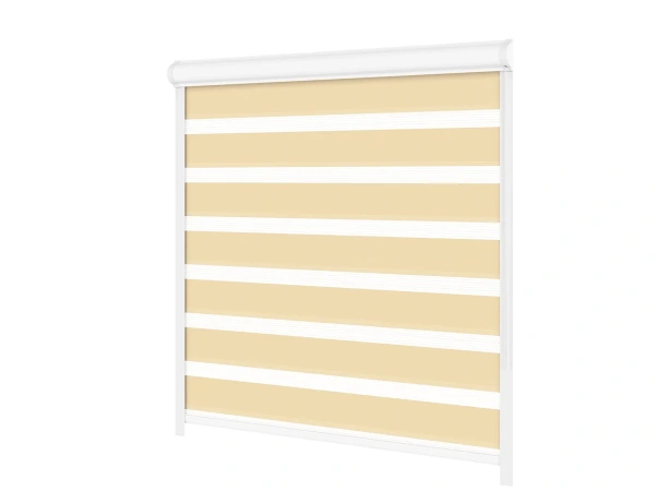 Roller blind SWING LITE - zi și noapte - țesătură Zakynthos 05 - croissant 1