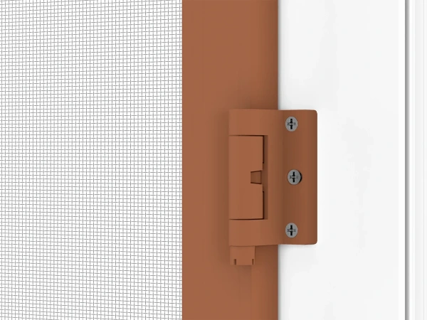 Siete proti hmyzu na DVERE - pántové - HNEDÁ - RAL 8003 - bez priečky 10