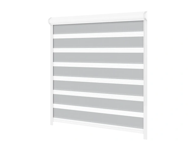 Jaluzele cu roll SWING PREMIUM - zi și noapte - țesătură Zakynthos 12 - gri 1