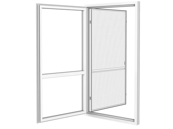 Plase anti-insecte pentru UȘI - cu balamale SLIM - ALB RAL9016 3