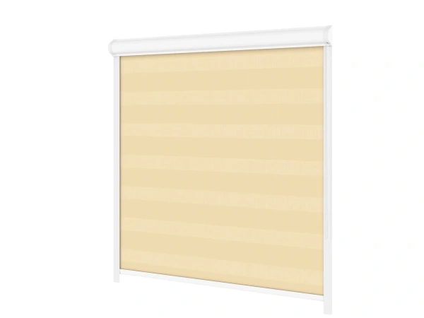 Roller blind SWING LITE - zi și noapte - țesătură Zakynthos 05 - croissant 2