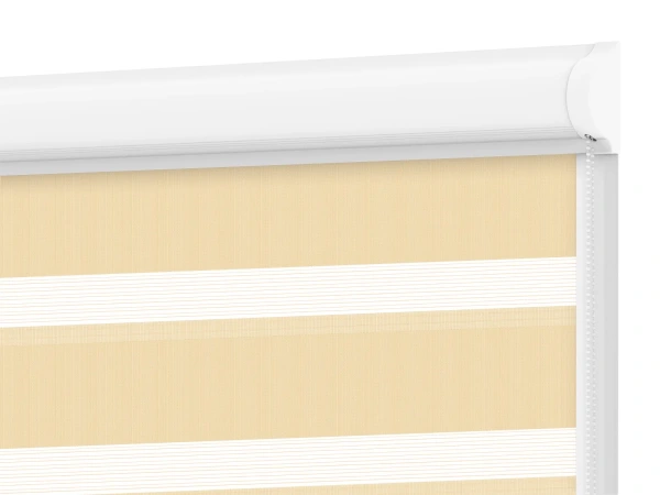 Roller blind SWING LITE - zi și noapte - țesătură Zakynthos 05 - croissant