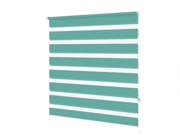 Roleta MINI - deň a noc - látka Bahama 1809 - smaragdová 1