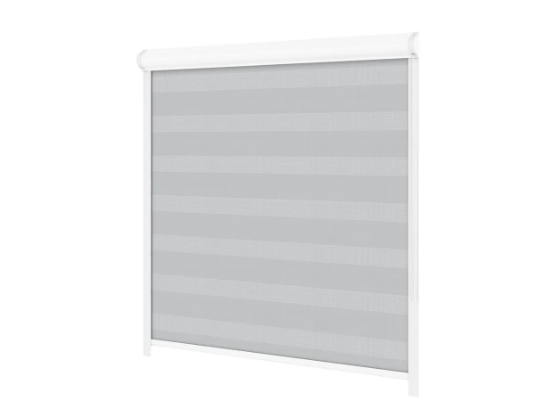 Jaluzele cu roll SWING PREMIUM - zi și noapte - țesătură Zakynthos 12 - gri 2