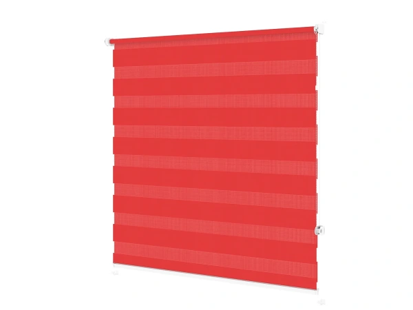 Roller blind MINI - zi și noapte - țesătură Zakynthos 17 - roșu 2