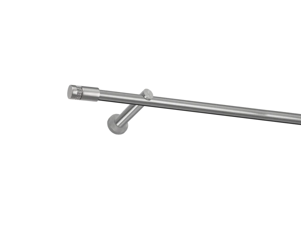 Garniža 19mm - drážková tyč - 1rad - CYLINDER CRYSTAL - satin 1