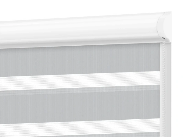 Jaluzele cu roll SWING PREMIUM - zi și noapte - țesătură Zakynthos 12 - gri