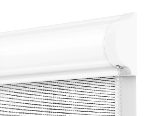 Roleta SWING PREMIUM - deň a noc - látka Maurícius 67 - sivo biela 3