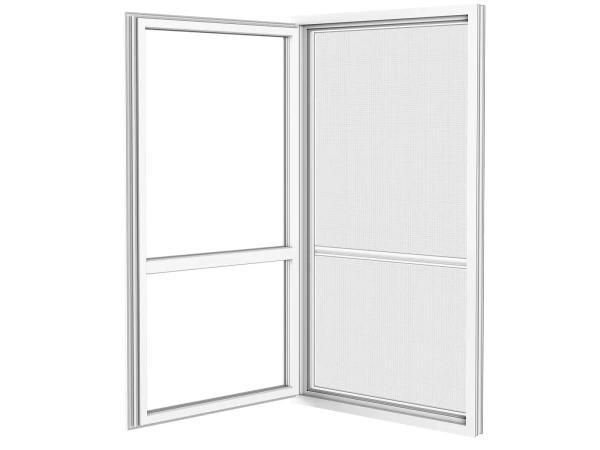 Plase anti-insecte pentru UȘI - cu balamale SLIM - ALB RAL9016 4