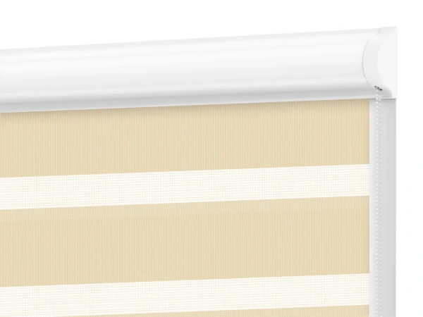 Roleta SWING PREMIUM - deň a noc - látka Miami 1303 - biela káva