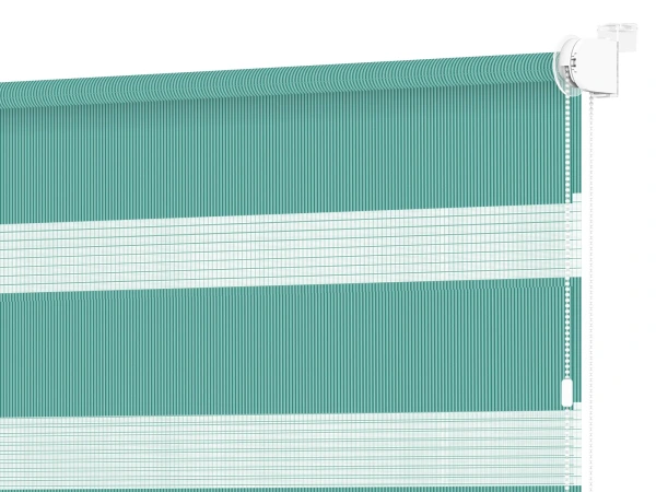 Roleta MINI - deň a noc - látka Bahama 1809 - smaragdová