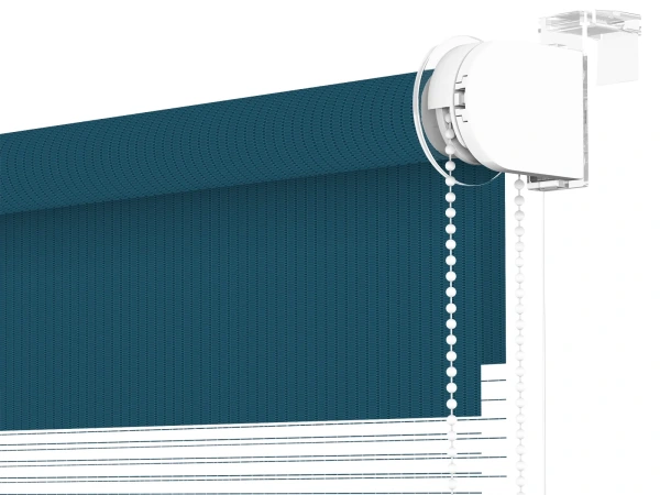 Jaluzele cu role MINI - zi și noapte - țesătură Zakynthos 21 - albastru noapte 3