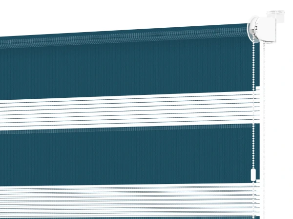 Jaluzele cu role MINI - zi și noapte - țesătură Zakynthos 21 - albastru noapte