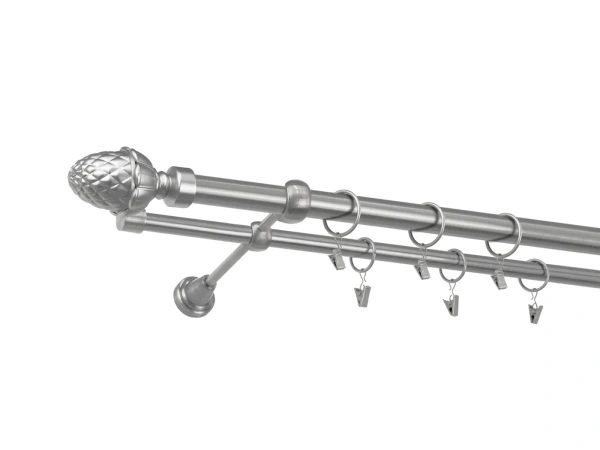 Garniža 25x16mm - 2rady - ŽALUĎ - satin