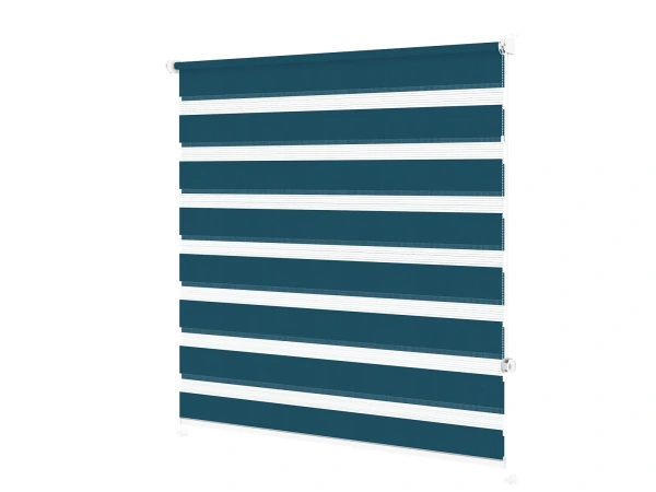 Jaluzele cu role MINI - zi și noapte - țesătură Zakynthos 21 - albastru noapte 1