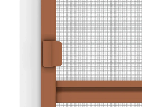 Siete proti hmyzu na DVERE - posuvné - HNEDÁ - RAL 8003 - s priečkou 5