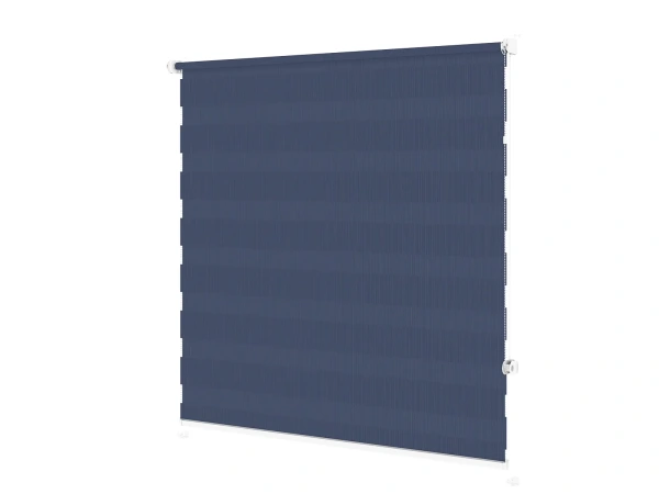 Roleta MINI - deň a noc - látka Bahama 1810 - tmavo modrá 2