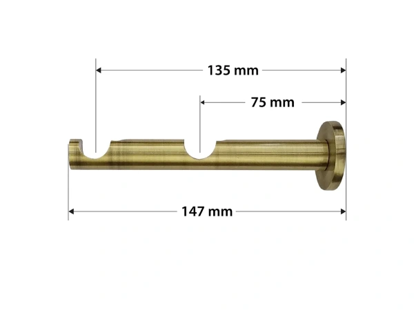 Garniža 16x16mm - 2rady - MUŠĽA - antik 3