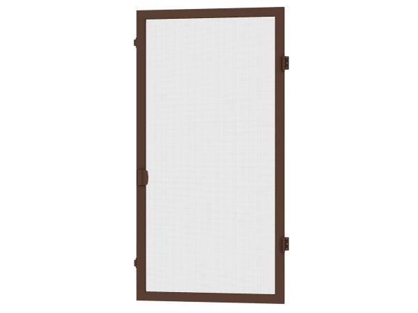 Siete proti hmyzu na DVERE - pántové - TMAVOHNEDÁ - RAL 8019 - bez priečky