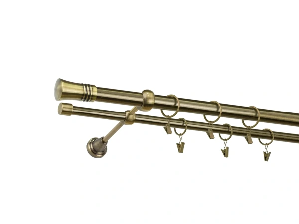 Garniža 25x16mm - 2rady - CAPRI - antik