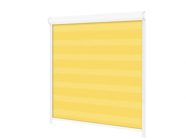 Jaluzele cu role SWING PREMIUM - zi și noapte - țesătură Zakynthos 15 - galben 2