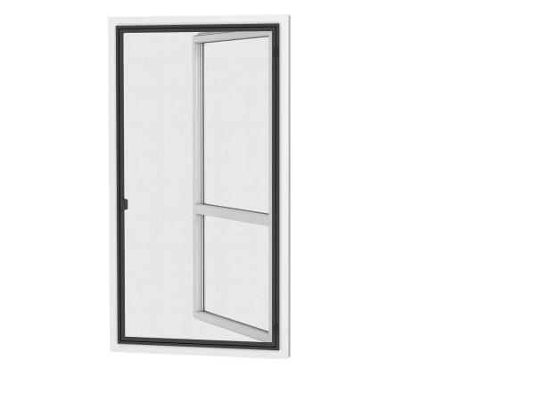 Plasă anti-insecte pentru UȘI - cu balamale SMART - ANTRACIT RAL7016 - fără traversă 1