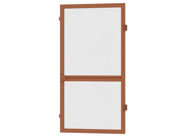 Siete proti hmyzu na DVERE - pántové - HNEDÁ - RAL 8003 - s priečkou