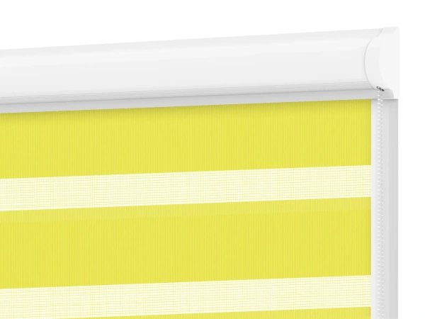 Roleta SWING LITE - deň a noc - látka Bahama 1805 - citrónovo zelená
