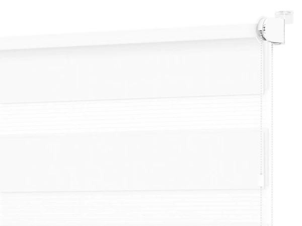 Jaluzele cu role MINI - zi și noapte - țesătură Zakynthos 01 - alb