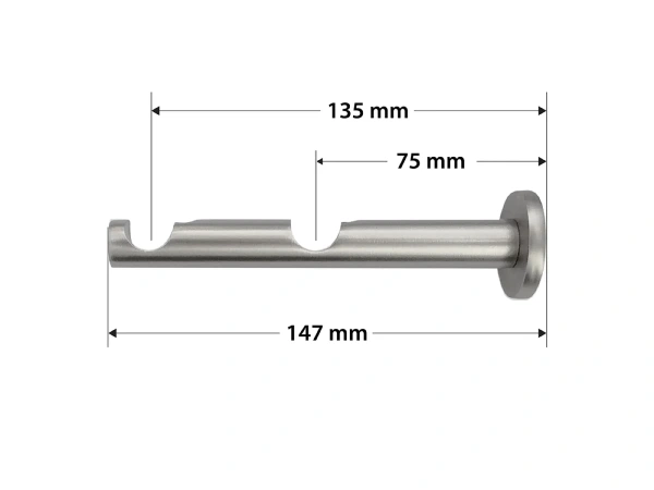 Garniža 16x16mm - 2rady - RADIATOR - satin 3