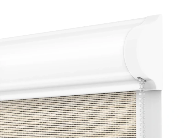 Roleta SWING PREMIUM - deň a noc - látka Maurícius 69 - béžová (čierny dekor) 3