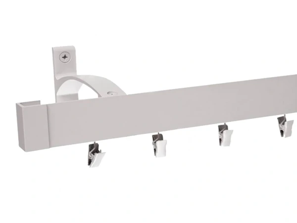 Garniža MODERN 1-drážková na stenu - odtieň INOX 1