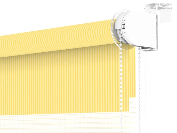 Jaluzele cu role MINI - zi și noapte - material Bahama 1801 - vanilie 3