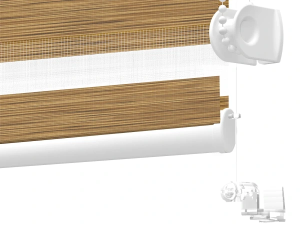 Rolete MINI+ zi-noapte - material Mauritius 61 - galben-maro (stejar deschis) 4