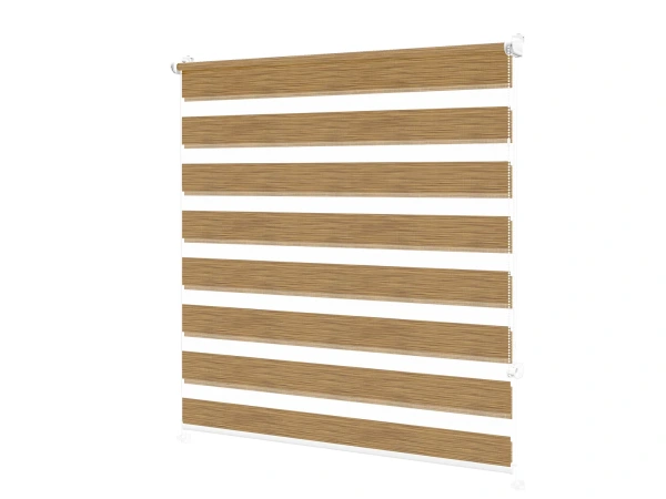 Rolete MINI+ zi-noapte - material Mauritius 61 - galben-maro (stejar deschis) 1