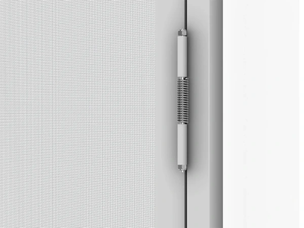 Plasă anti-insecte pentru UȘI - cu balamale SMART - GRI RAL9006 - fără traversă 9