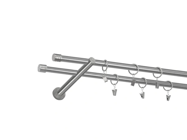 Garniža 16x16mm - 2rady - RADIATOR - satin