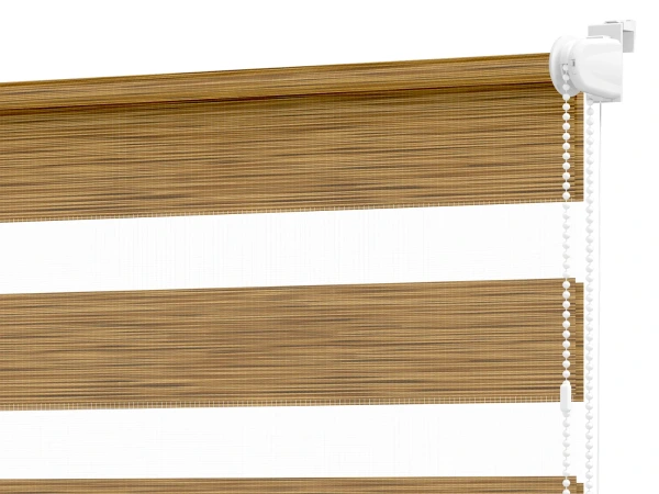 Rolete MINI+ zi-noapte - material Mauritius 61 - galben-maro (stejar deschis)