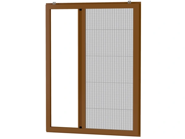 Siete proti hmyzu na OKNO - PLISÉ KLIK - HNEDÁ - RAL 8003 1