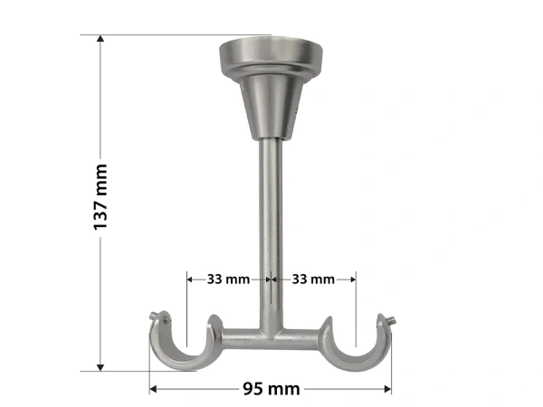 Garniža 19x19mm - 2rady - VOLEO - satin 5