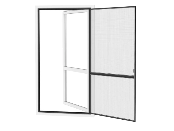 Siete proti hmyzu na DVERE - pántové v ráme SMART - ANTRACIT - RAL 7016 - s priečkou 2