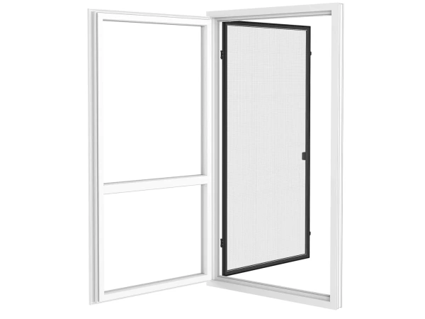 Siete proti hmyzu na DVERE - pántové - ANTRACIT - RAL 7016 - bez priečky 4