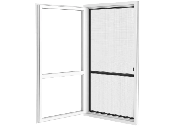 Plasă anti-insecte pentru UȘI - cu balamale SMART - ANTRACIT RAL7016 - cu traversă 3